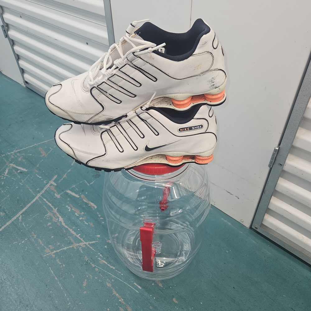 Nike White and Orange Athletic Shoes